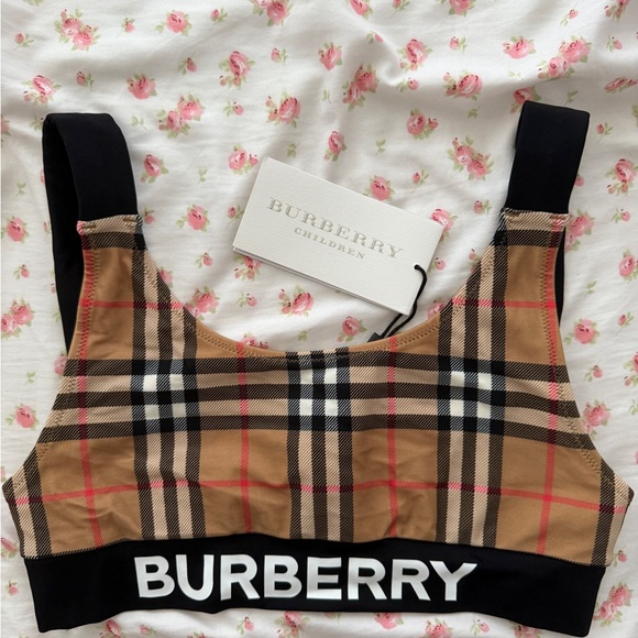Burberry Tan and Black Plaid Bikini - Picture 2 of 11